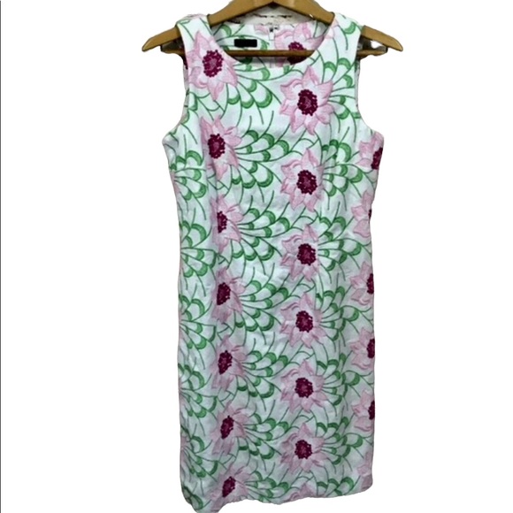 πHPπ TALBOTS Embroidered Floral Sheath π (EUC) - Picture 6 of 16